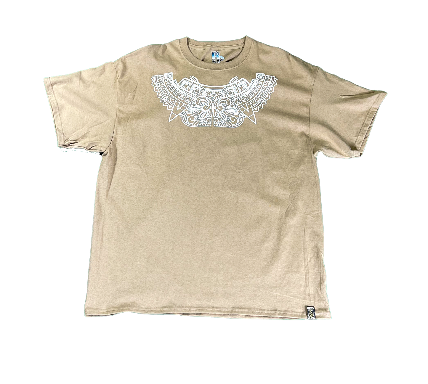 BP TAN & WHITE MEXICA TEE