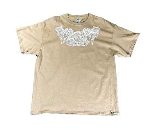 BP TAN & WHITE MEXICA TEE